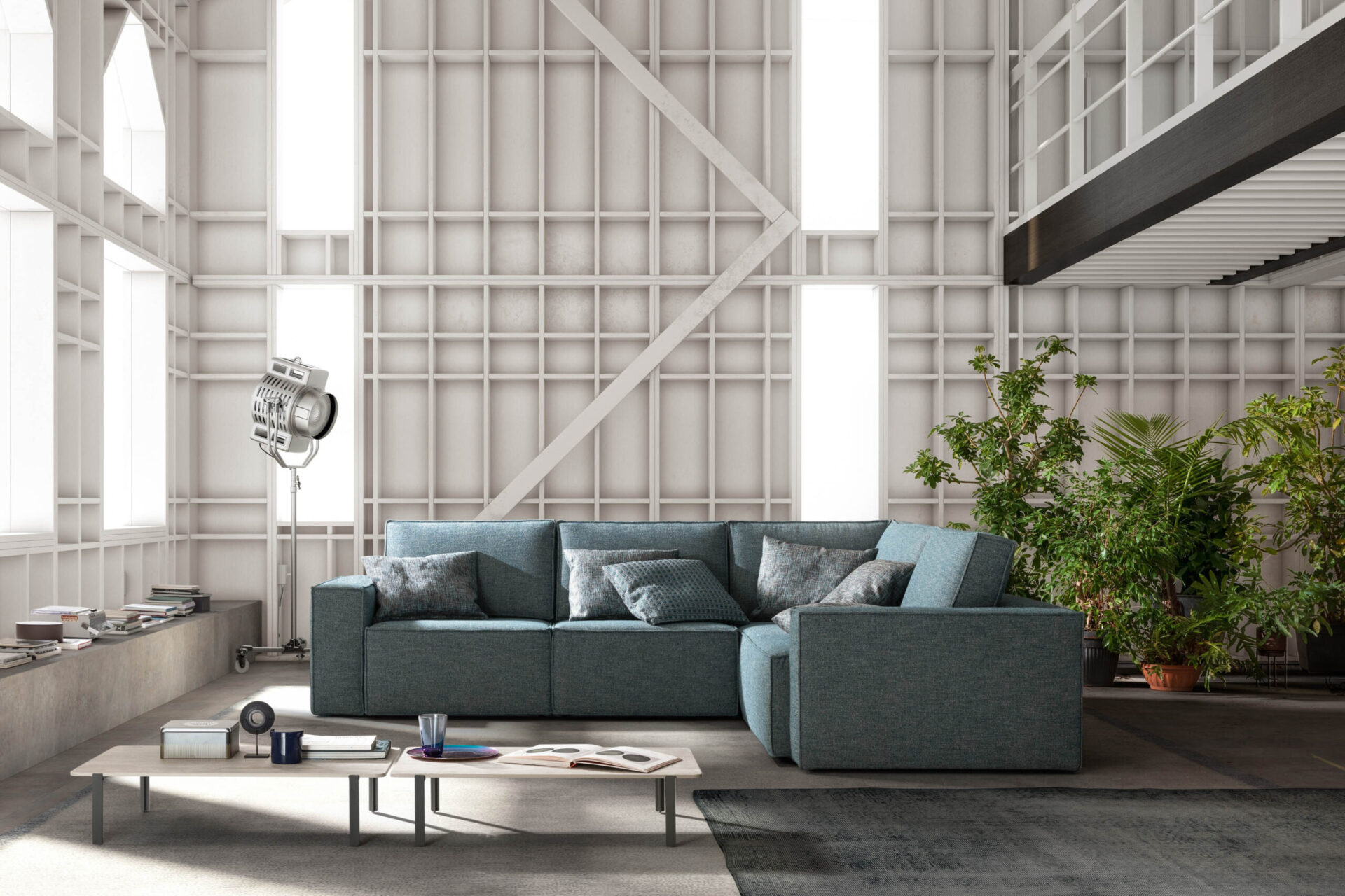 Vista totale divano Mono Samoa Divani