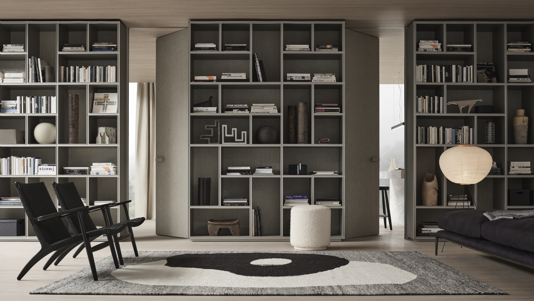 Porta Moon in ambiente interno moderno