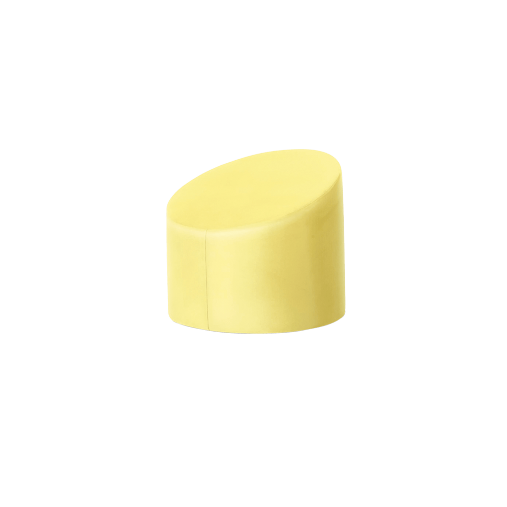 Sedia Mozza gialla vista frontale