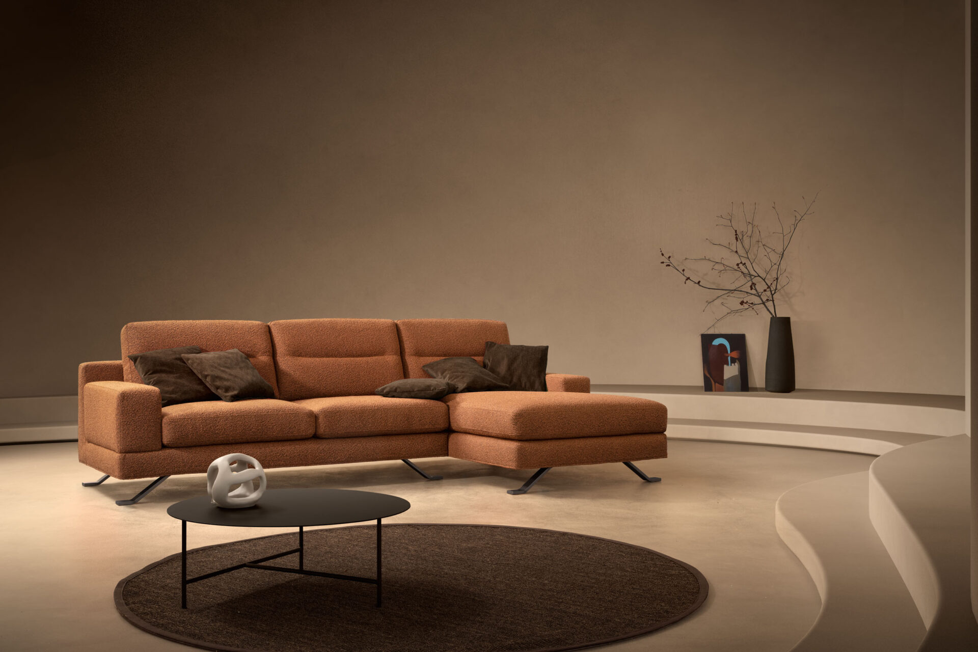 Divano Newport Samoa Divani vista frontale