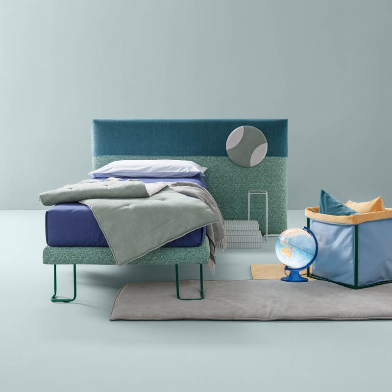 Letto imbottito Plain Samoa Divani in ecopelle