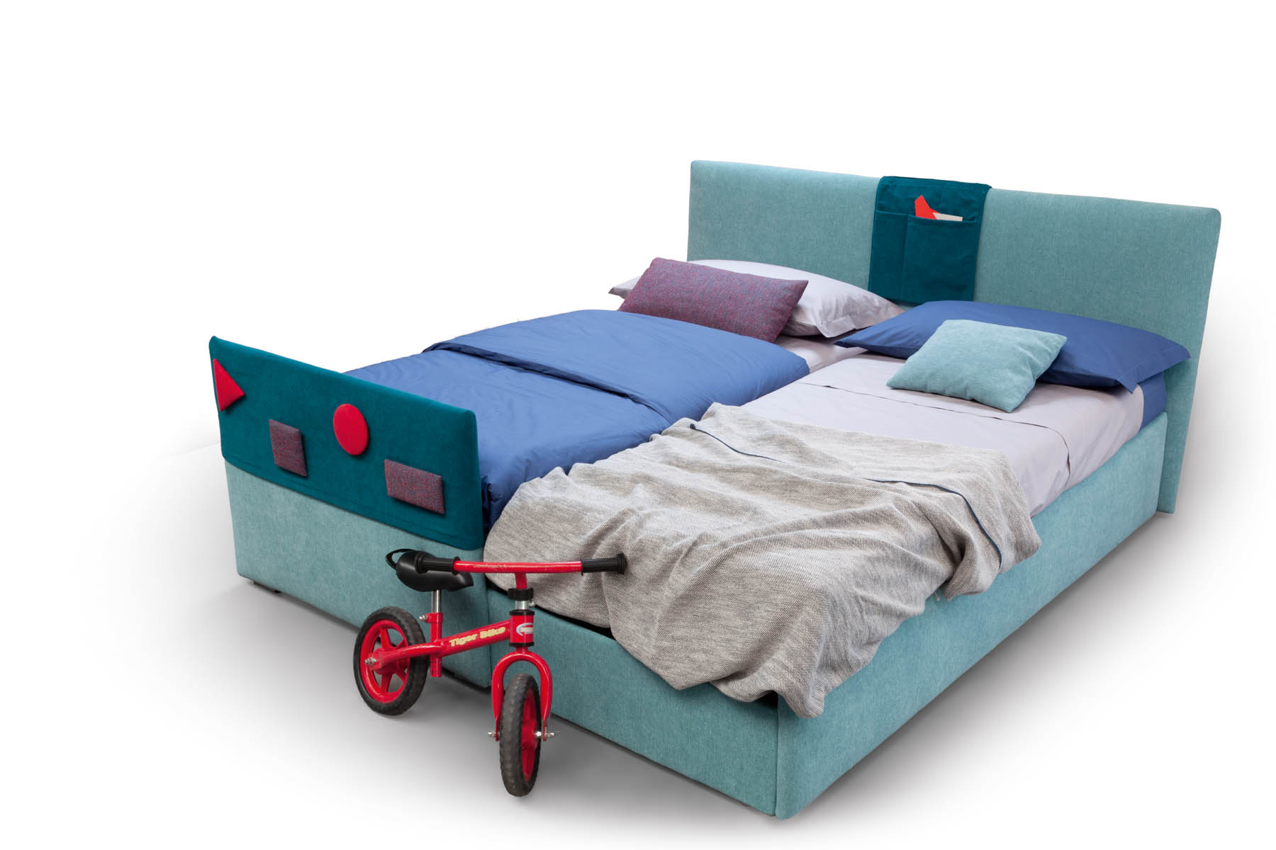 Letto imbottito Plain Samoa Divani vista frontale