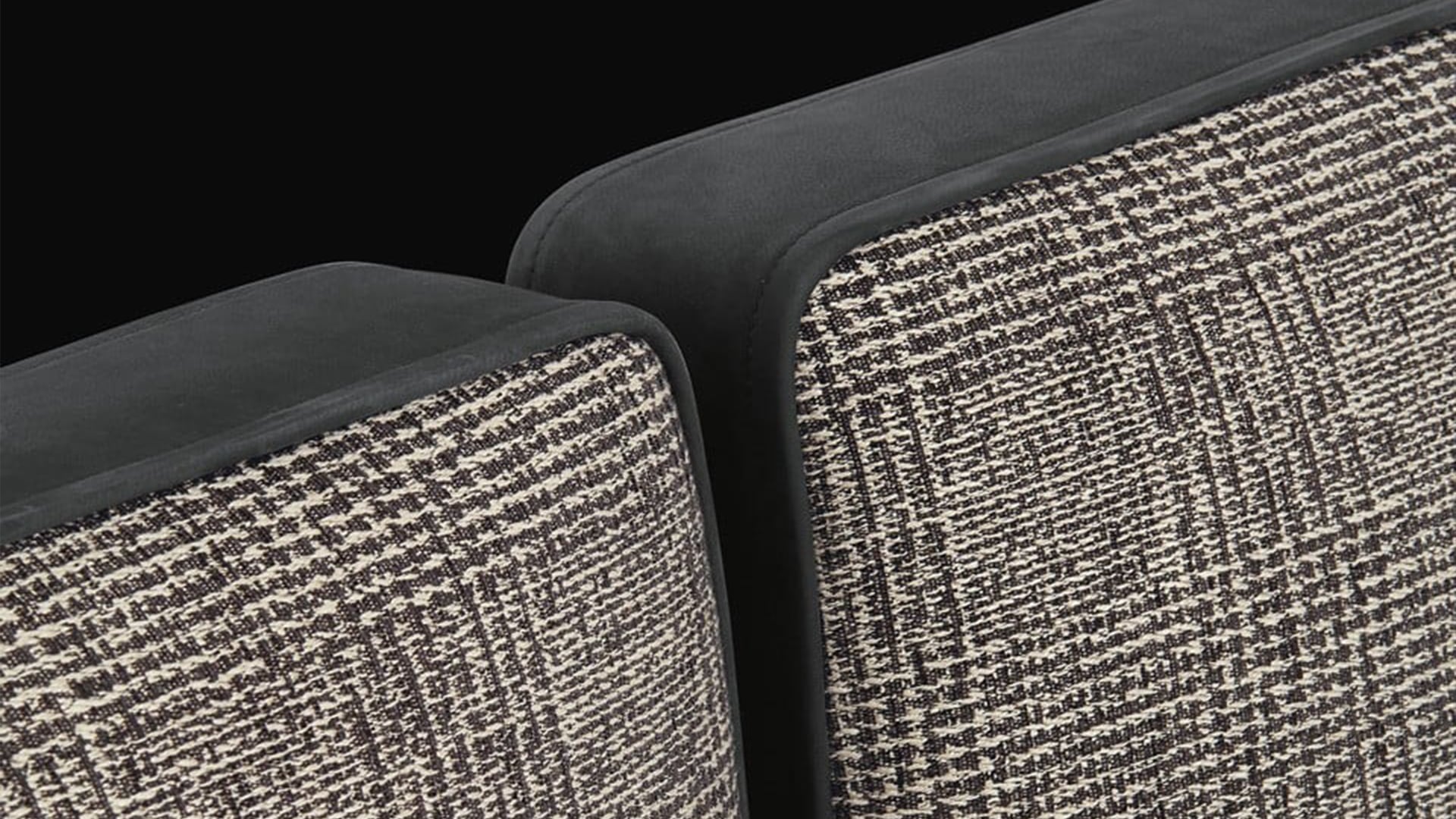 Dettaglio testata imbottita letto Park 1 Poliform