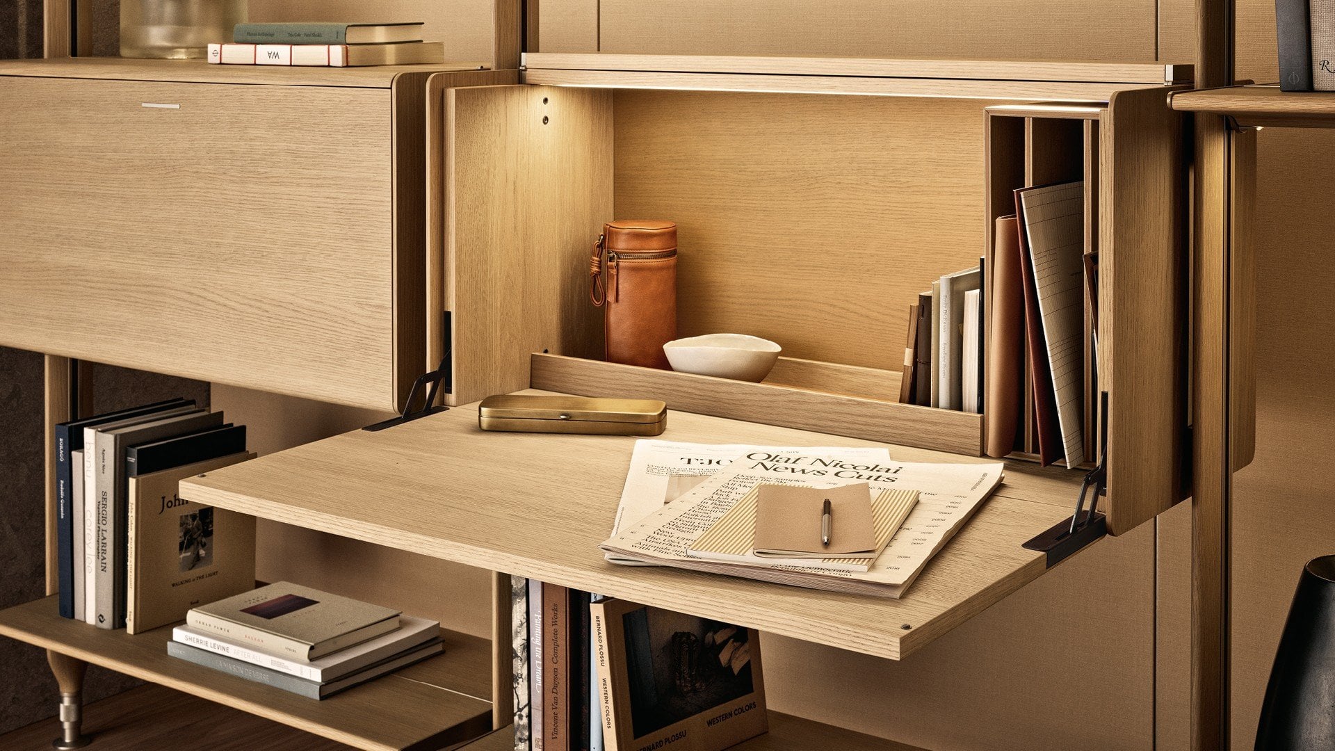 Dettaglio finiture e materiali sistema giorno Lexington