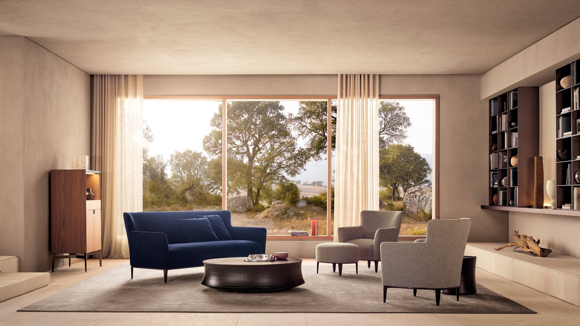 Dettaglio basamento in metallo del divano Gentleman’s Friends