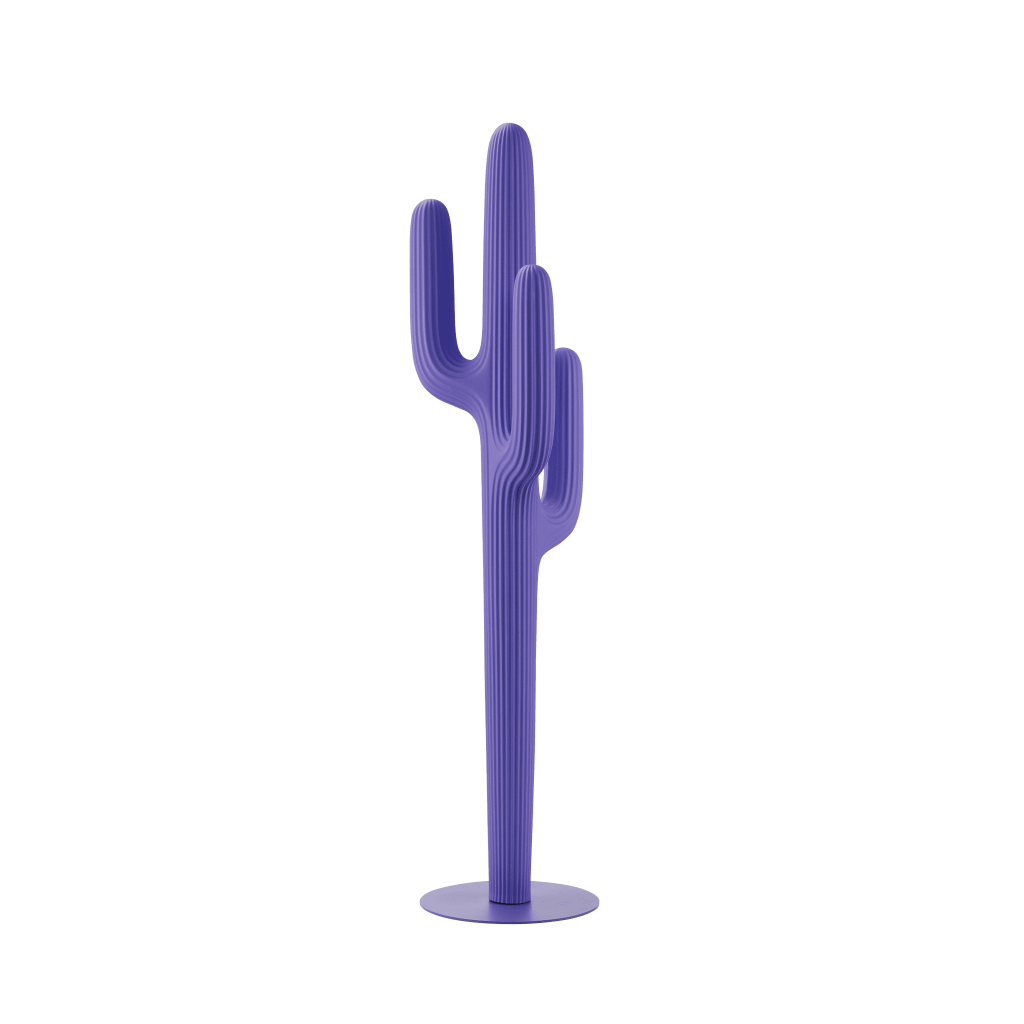 Coat Rack Saguaro Blue Violet Design