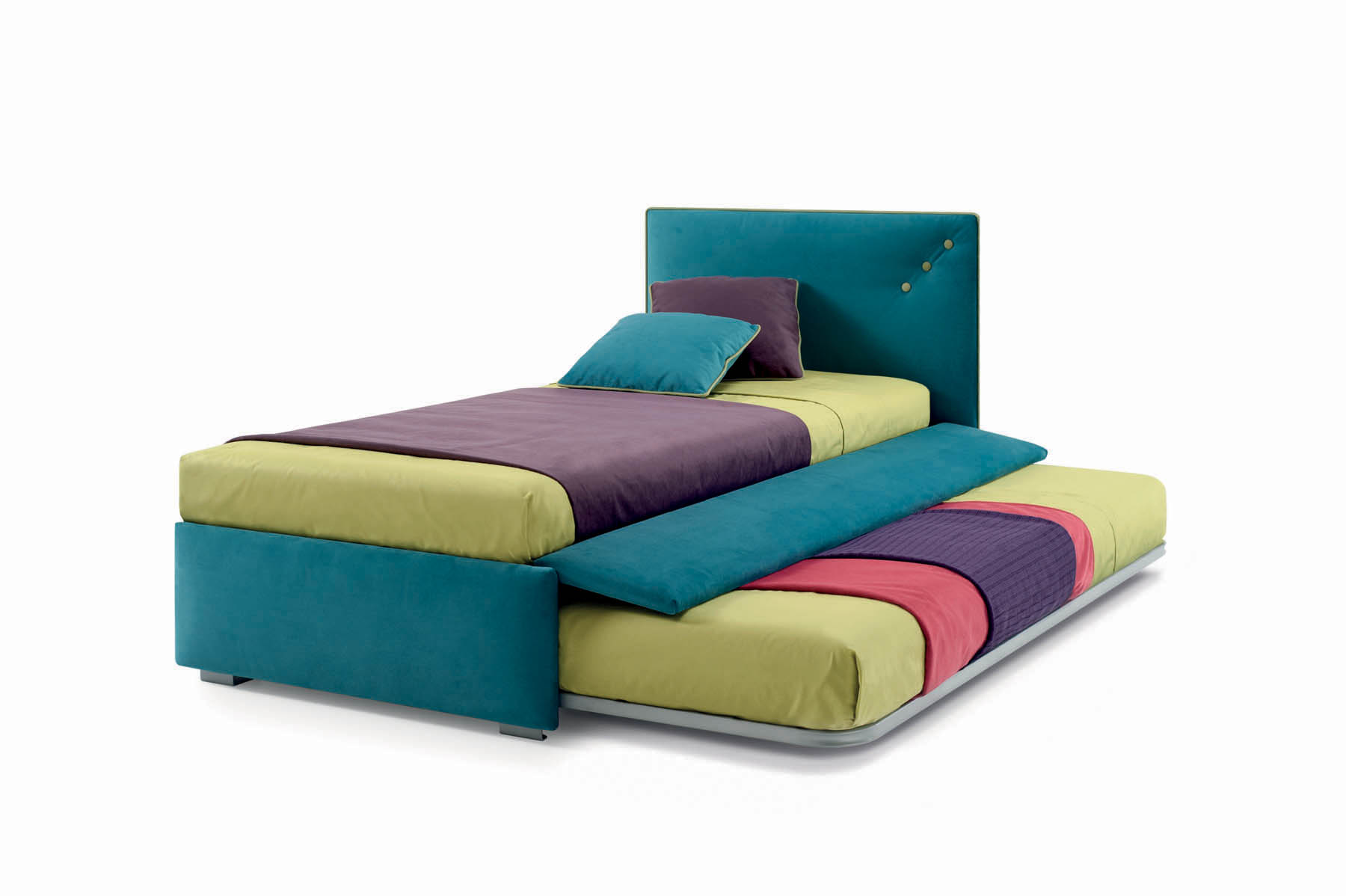 Letto imbottito Snap Samoa Divani con rivestimento ecopelle