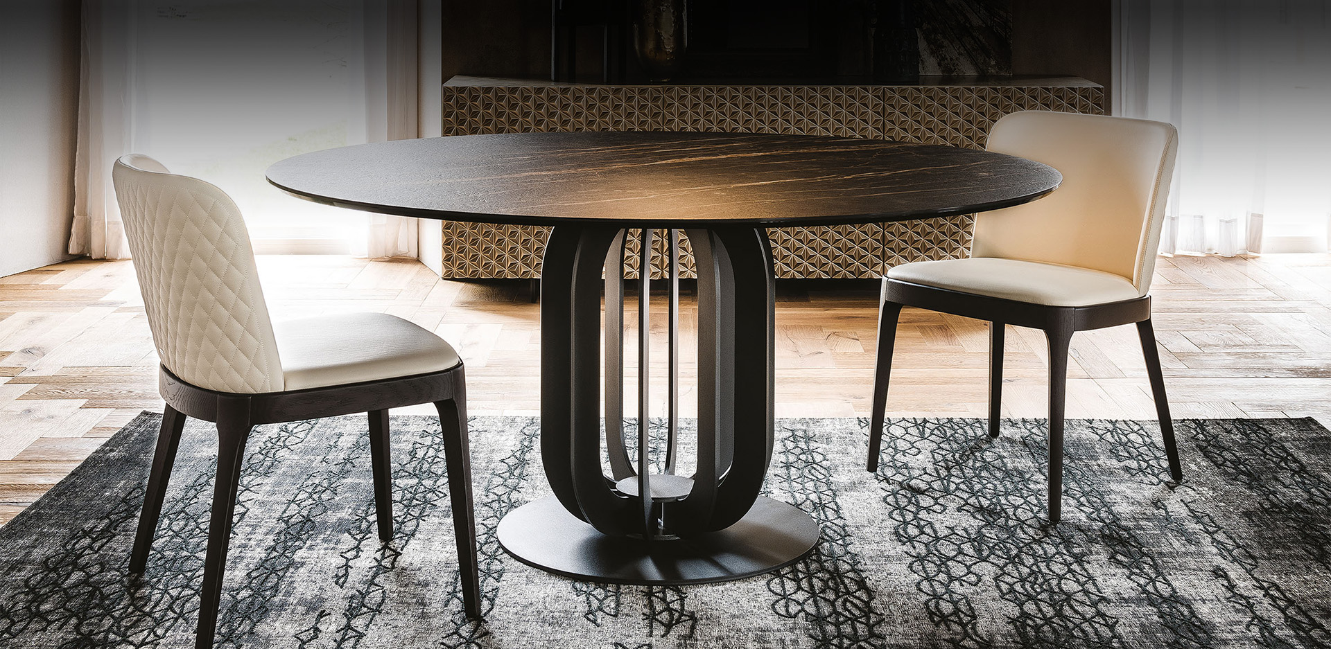 Piano in ceramica Marmi del tavolo SOHO Keramik con finiture raffinate