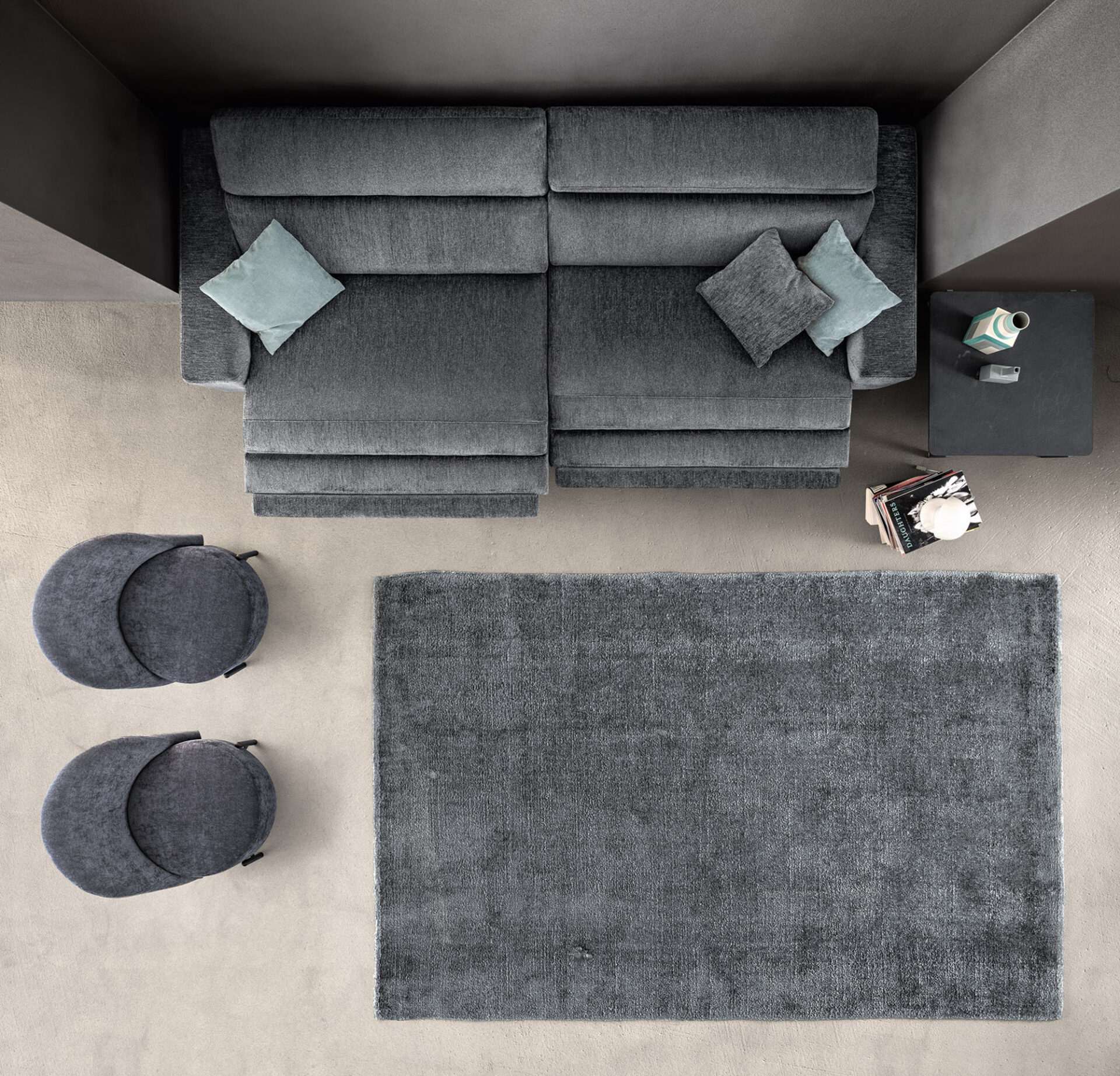 Divano Space Fly Samoa Divani vista frontale