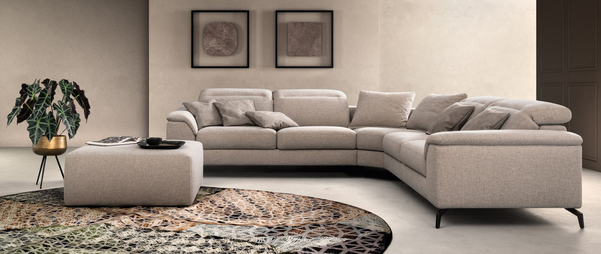 Divano Space Vision Samoa Divani vista frontale