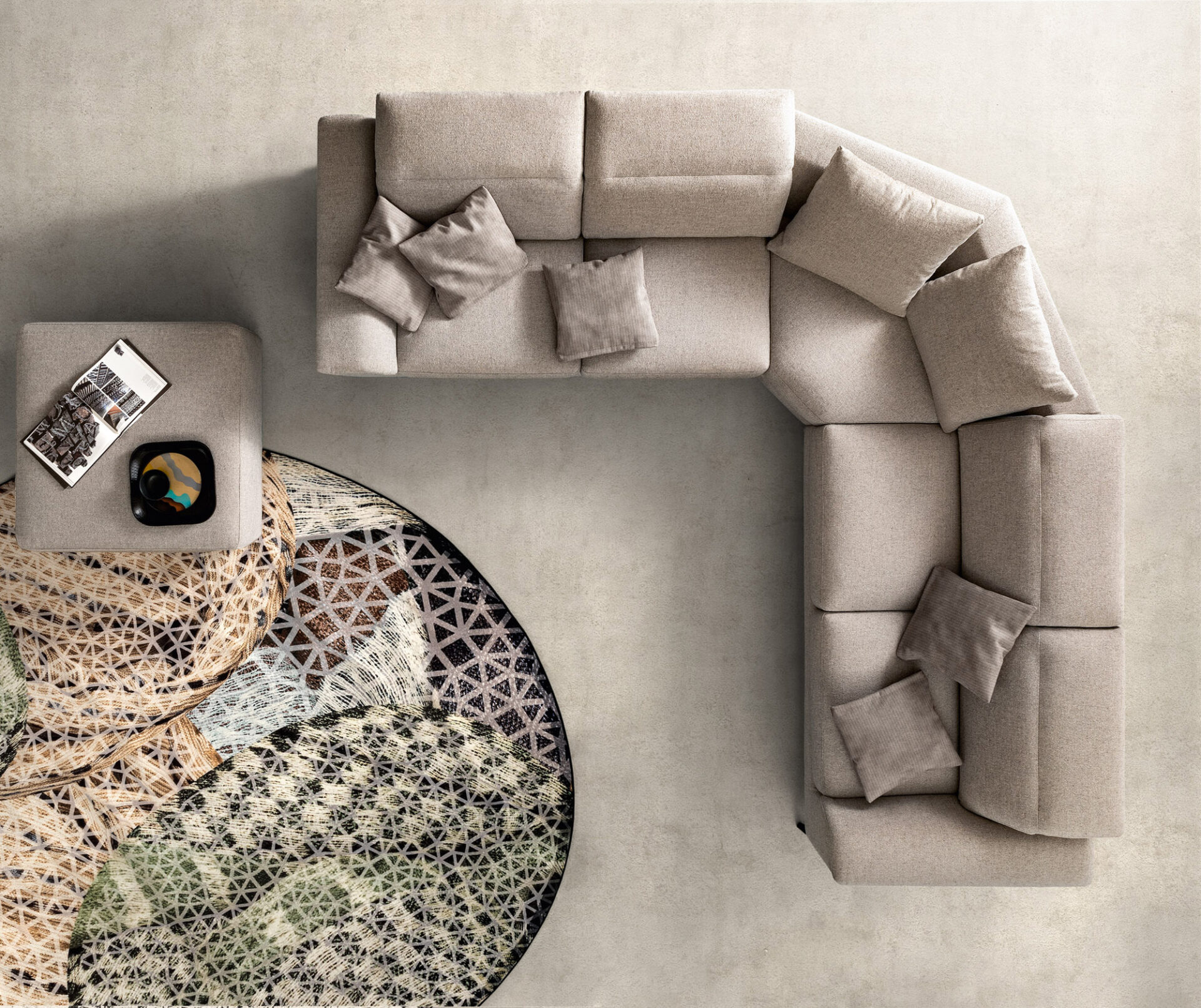 Divano Space Vision Samoa Divani vista laterale