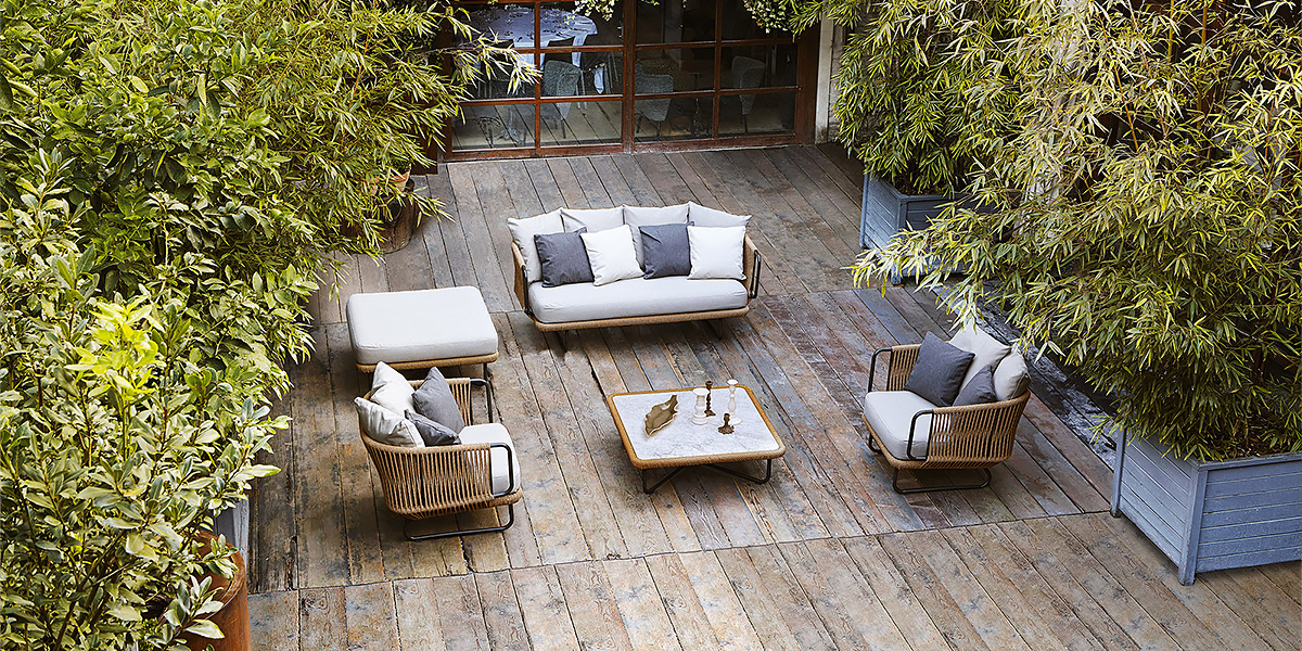 Imbottitura schienale e seduta collezione Babylon per uso outdoor