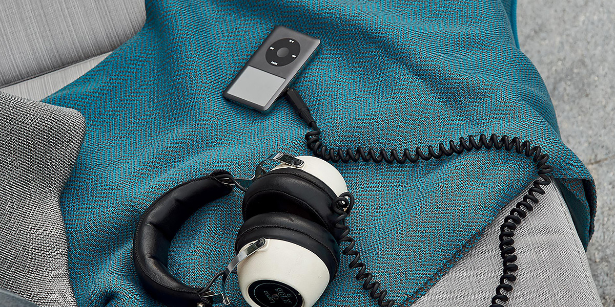 Dettaglio tessuto coperta da esterno Varaschin