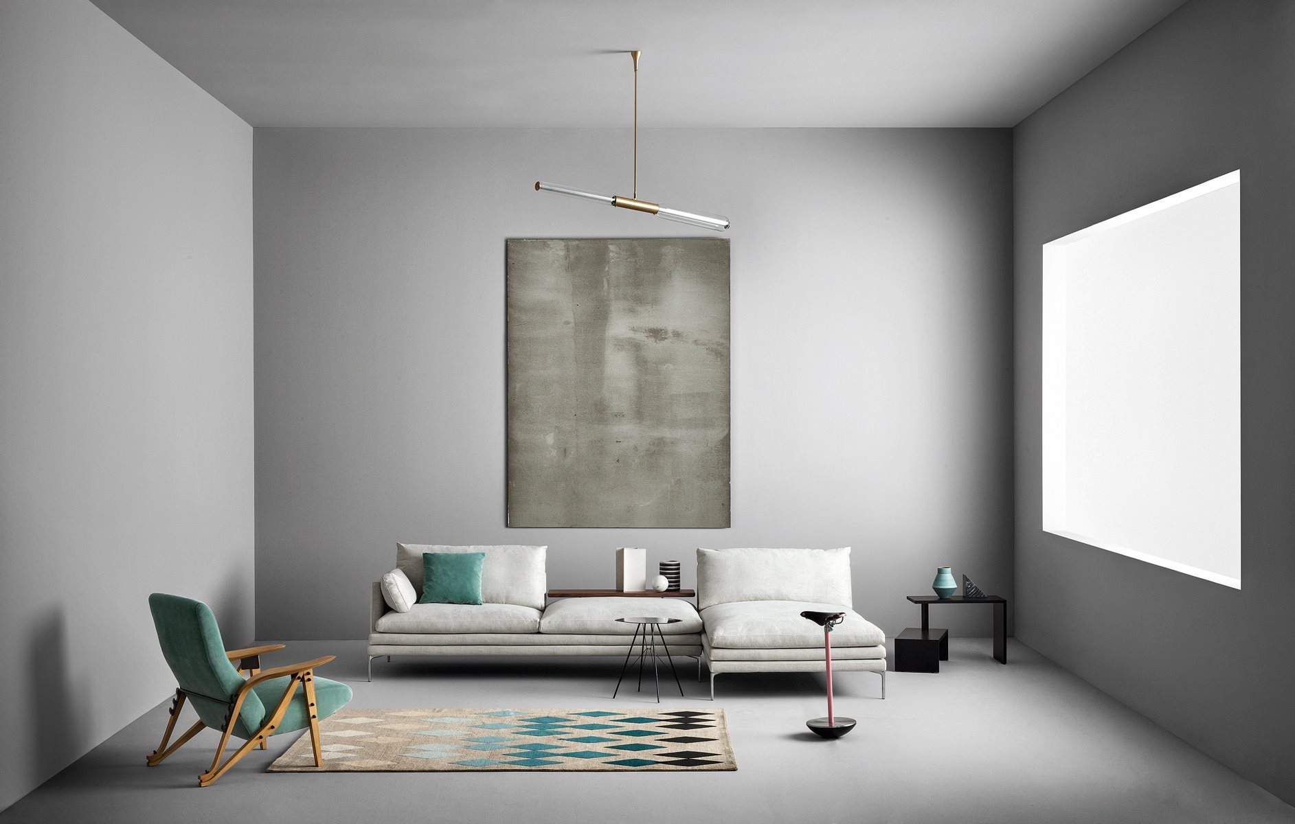 Sgabello Sella Zanotta vista frontale con sedile a sella