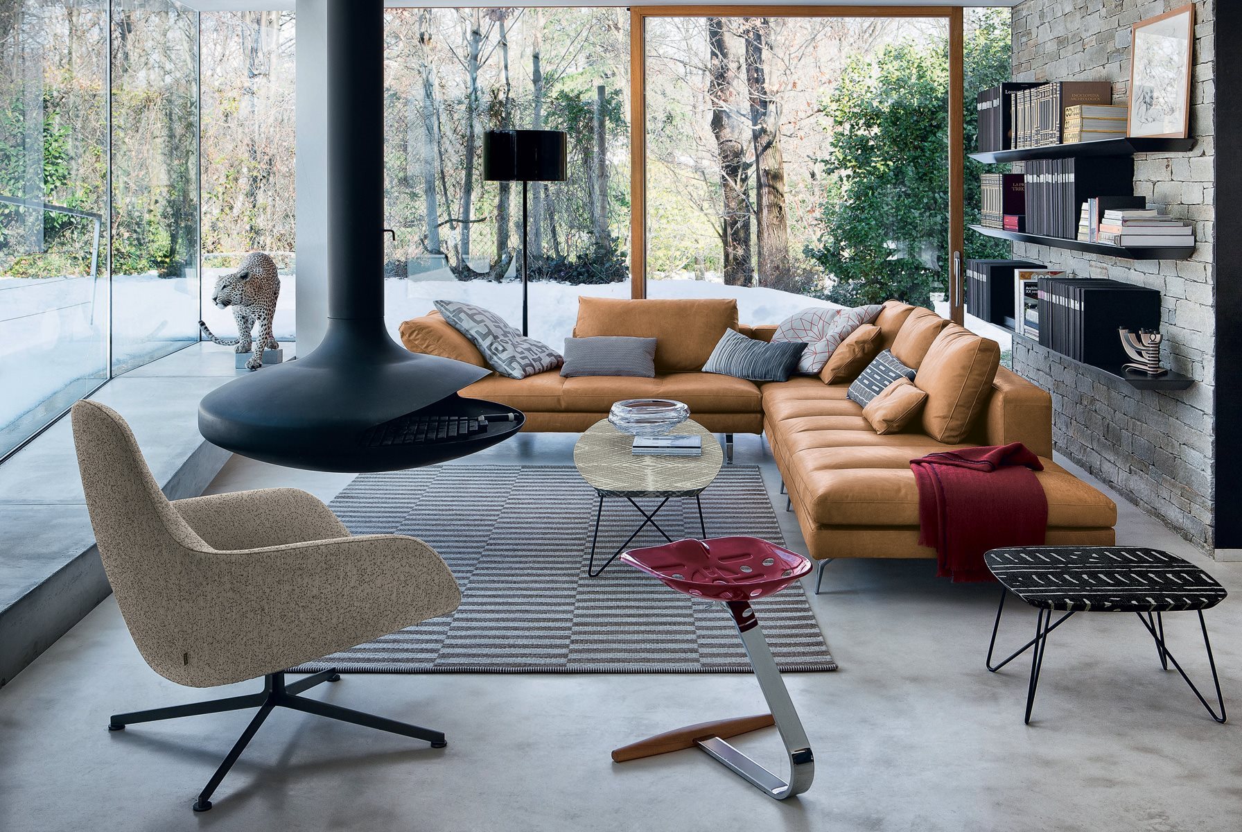 Sgabello Mezzadro con base in legno di faggio evaporato