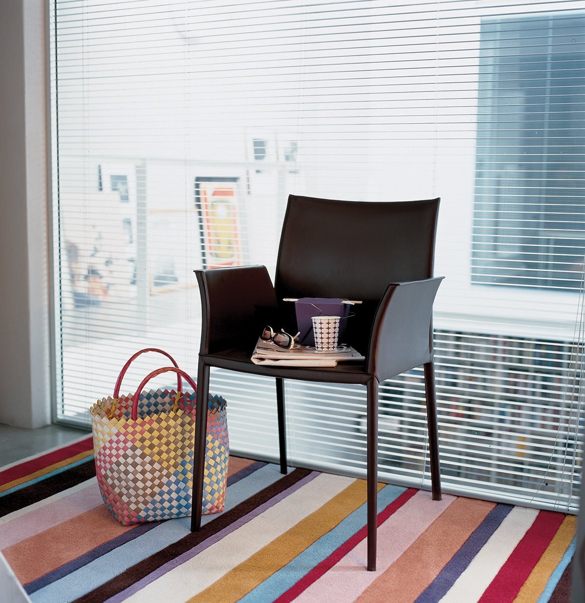 Particolare imbottitura e materiali sedia Lea Zanotta